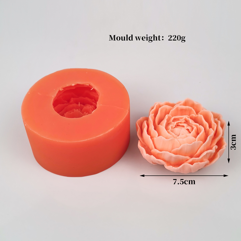 Candle Supplies Eu - Peony Flower Candle Mold Manual DIY
