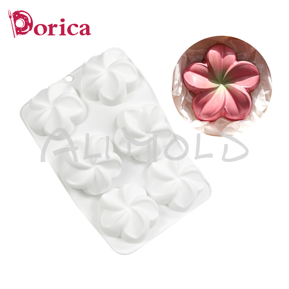 Candle Supplies Eu - 6 Cavities Flower Silicone Mould Jelly