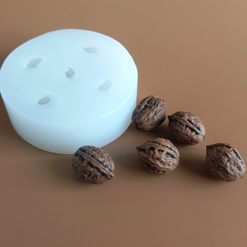 Candle Supplies Eu - 3d Small Walnut Silicone Molds Chocolate