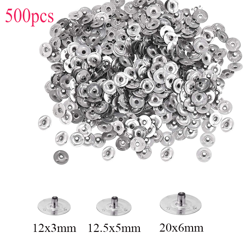 Candle Making Supplies For Beginners - 500 Pieces Candle Wick Metal Sustainer