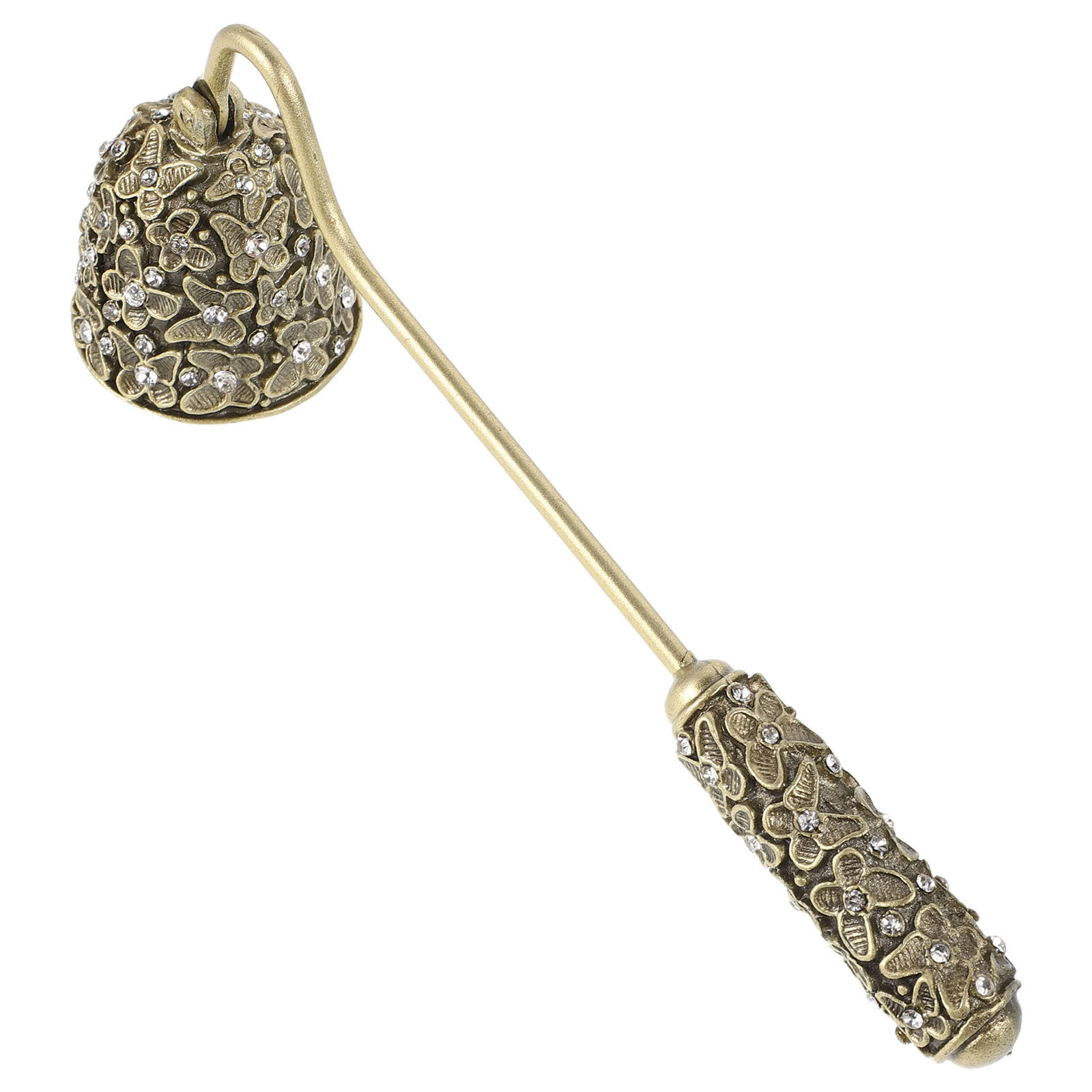 Wick Dipper Tool - Vintage Butterfly Decorative Snuffer Gold Tone