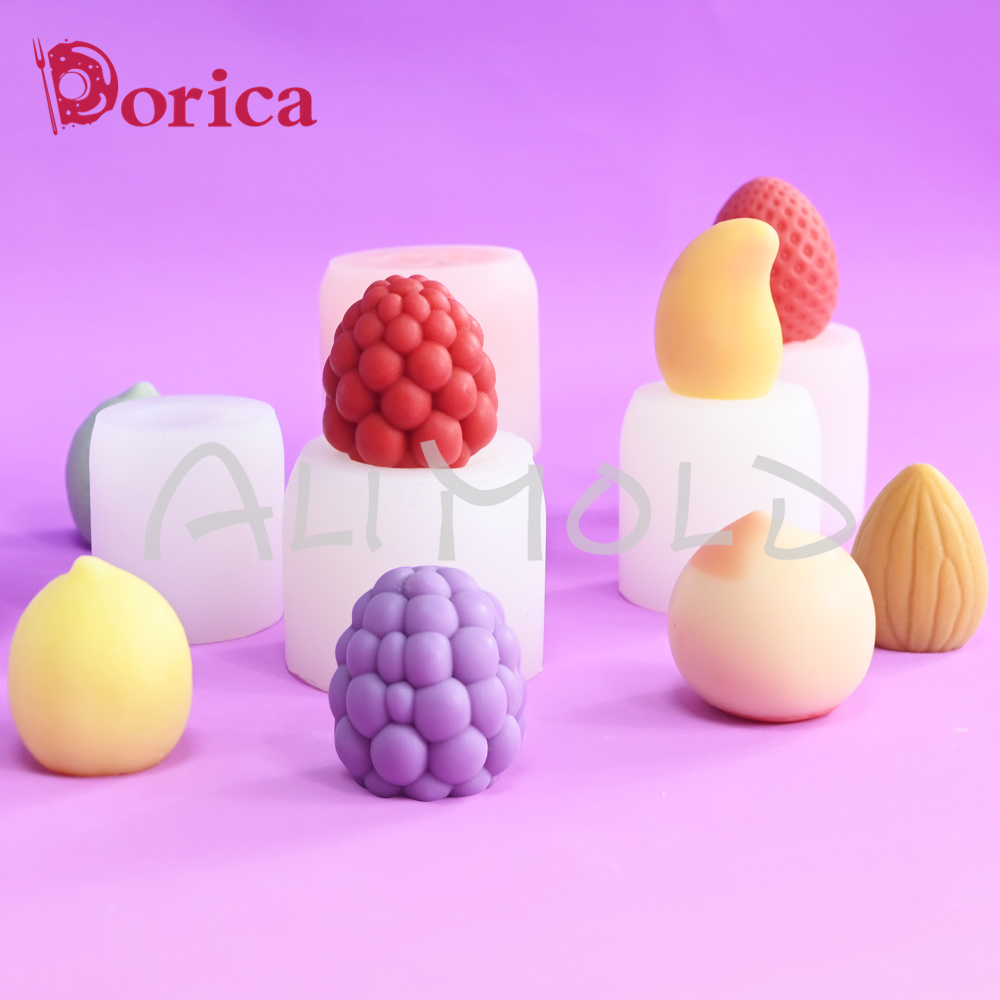 Candle Supplies Eu - 3D Fruit Silicone Mold Raspberry Strawberry
