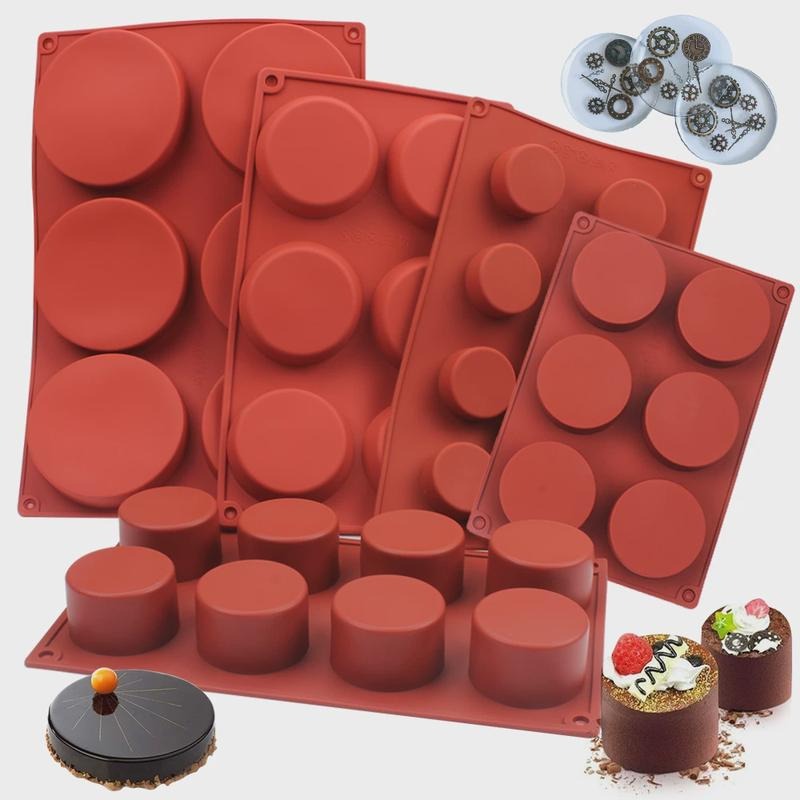 Candle Making Supplies For Beginners - Round Silicone Soap Mold DIY Handmade