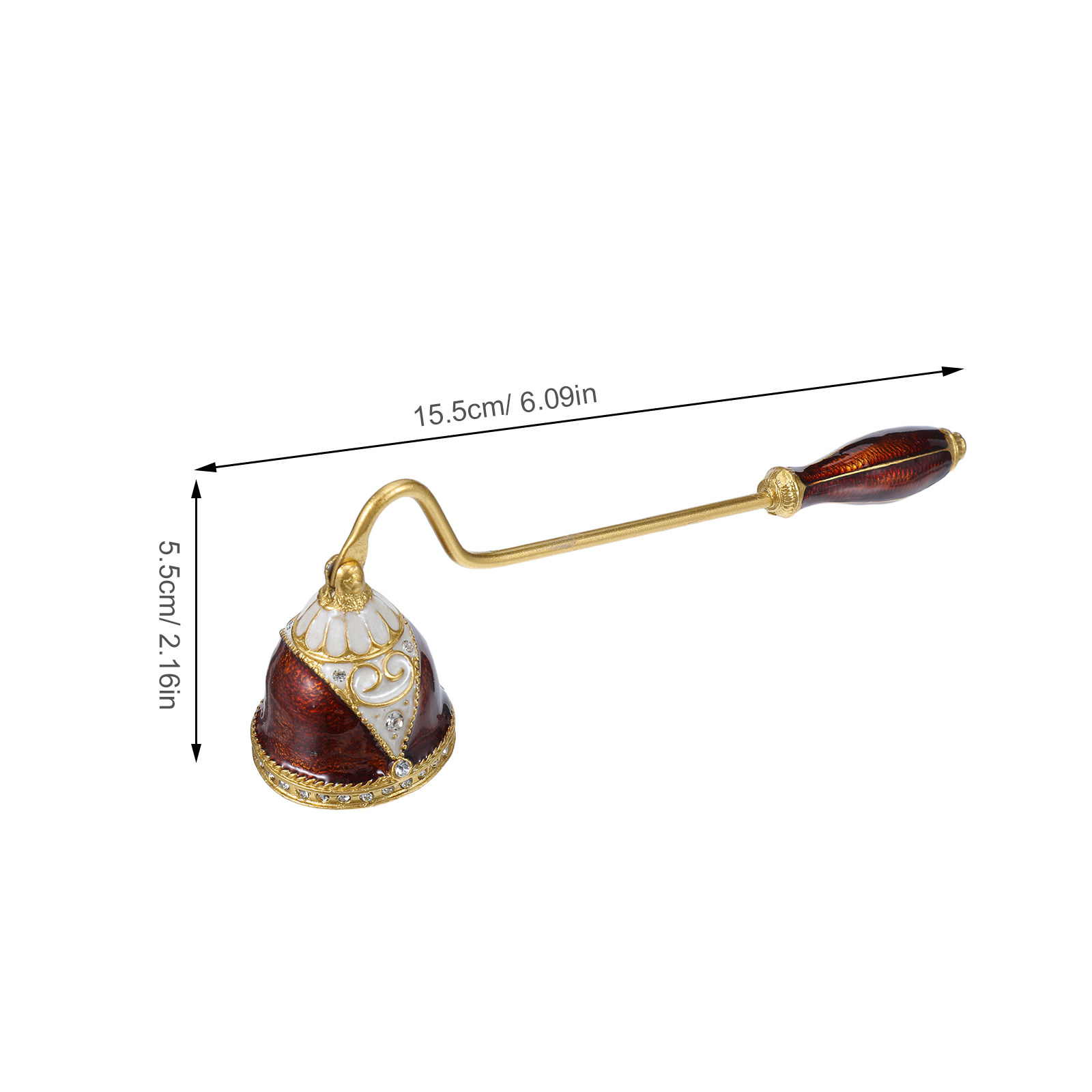 Bell Snuffer Zinc Alloy Enamel - Wick Dipper Tool ulasan dan harga