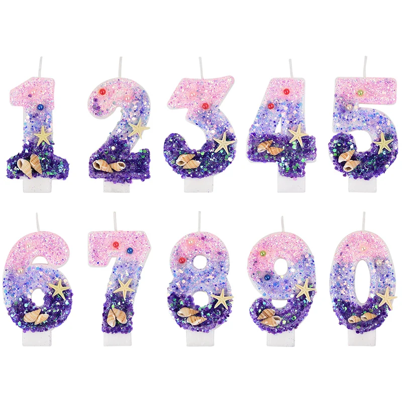 0-9 Number Gradient Candles Me - Zebra Candle Supplies ulasan dan harga