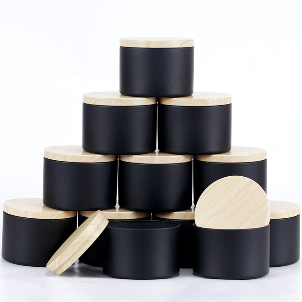 24pcs 4oz Black Candle Jars ,R - Candle Making Supplies Jars ulasan dan harga