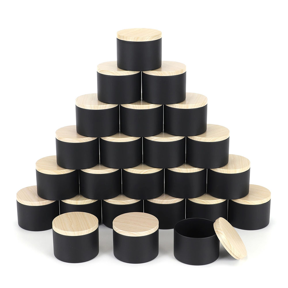 24pcs 4oz Black Candle Jars ,R - Candle Making Supplies Jars ulasan dan harga