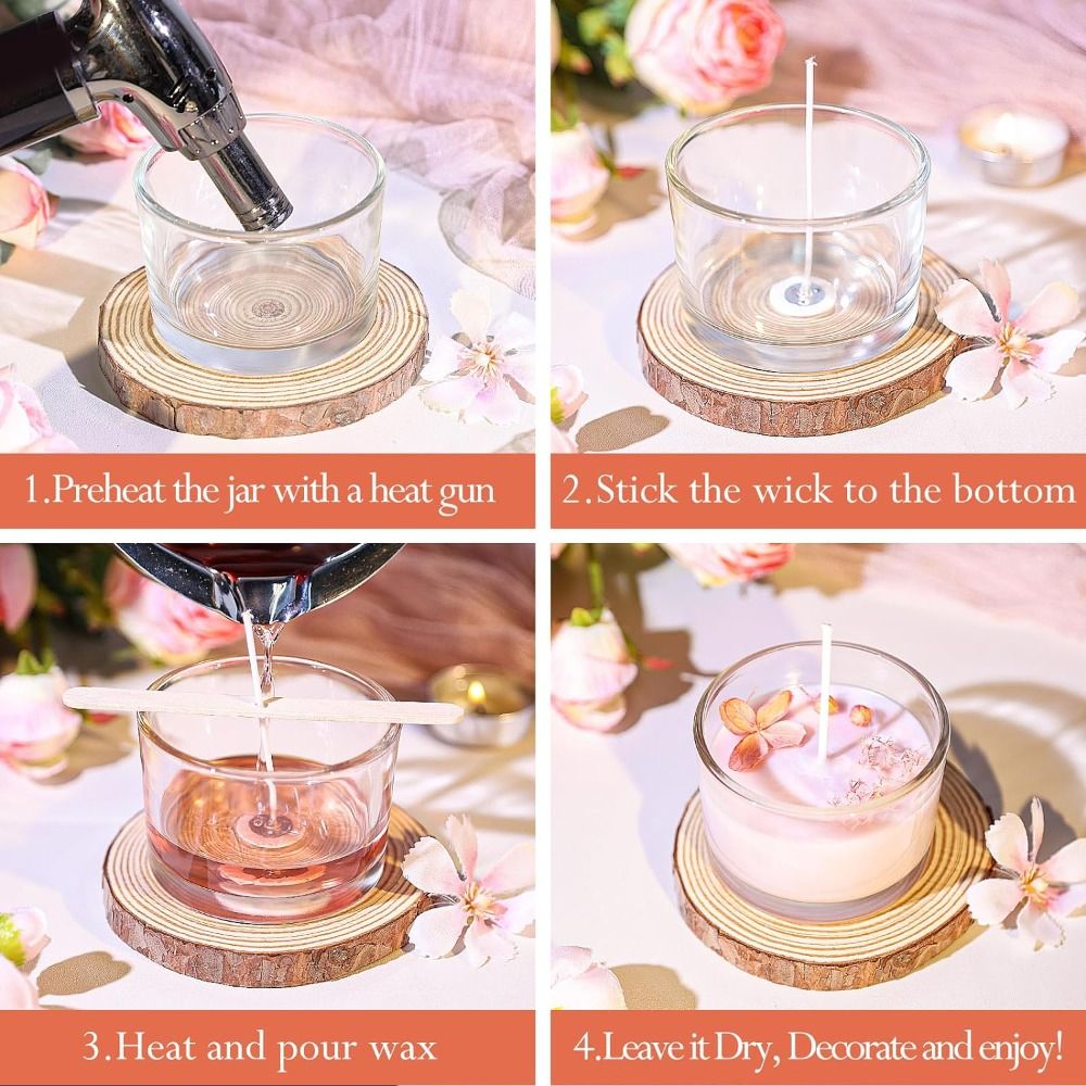 Clear Glass Candle Jars Transp - Candle Making Supplies Jars ulasan dan harga