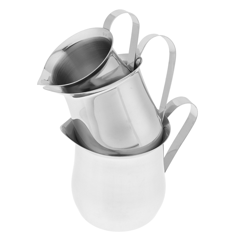 Kitchen Stainless Steel Creame - Pour Spout Pitcher ulasan dan harga