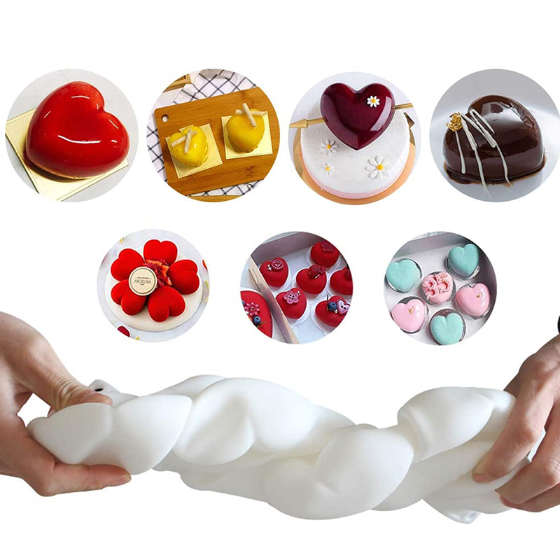 3D Mousse Cake Baking Mold Hea - Candle Supplies Eu ulasan dan harga