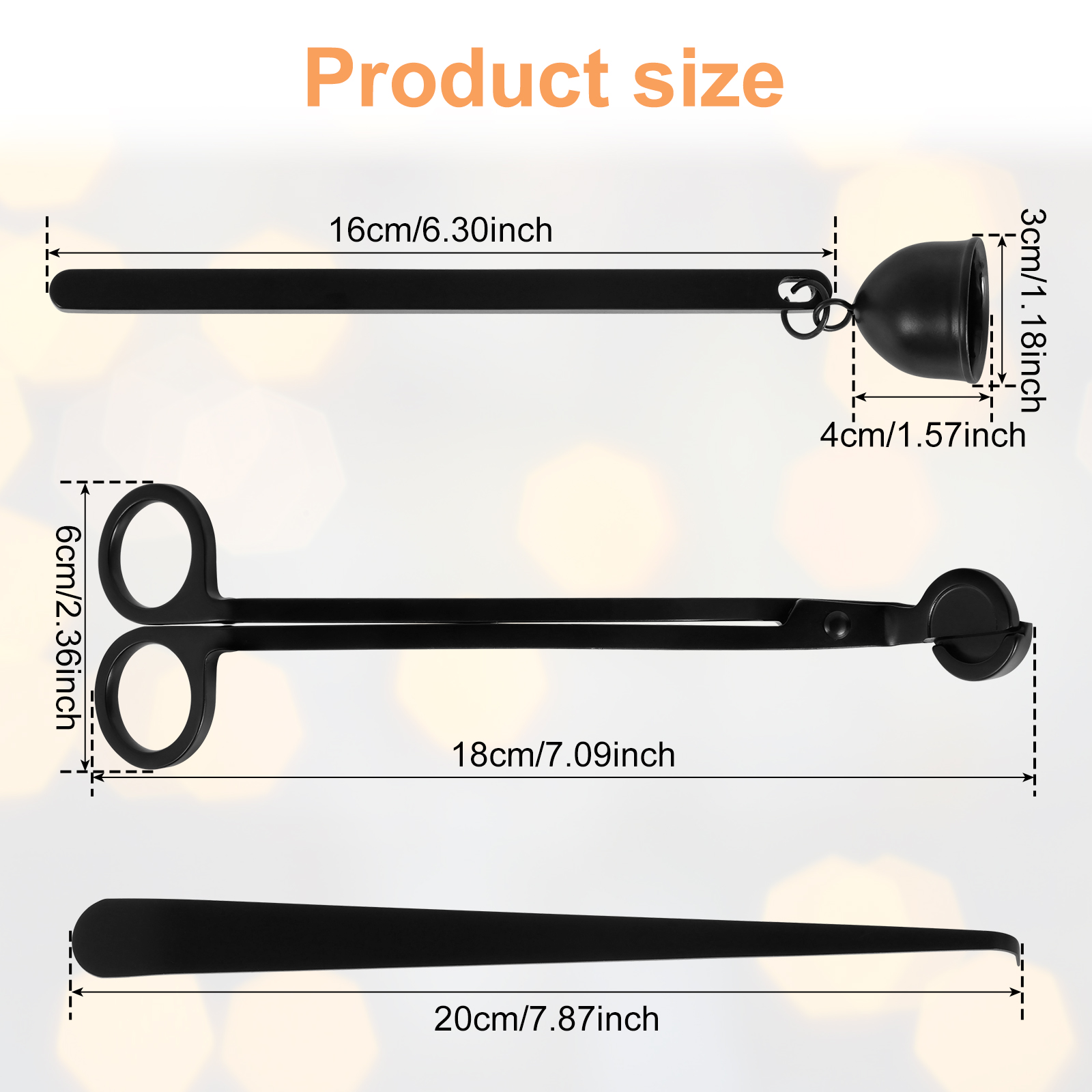 3Pcs Candle Extinguishing Tool - Wick Dipper Tool ulasan dan harga