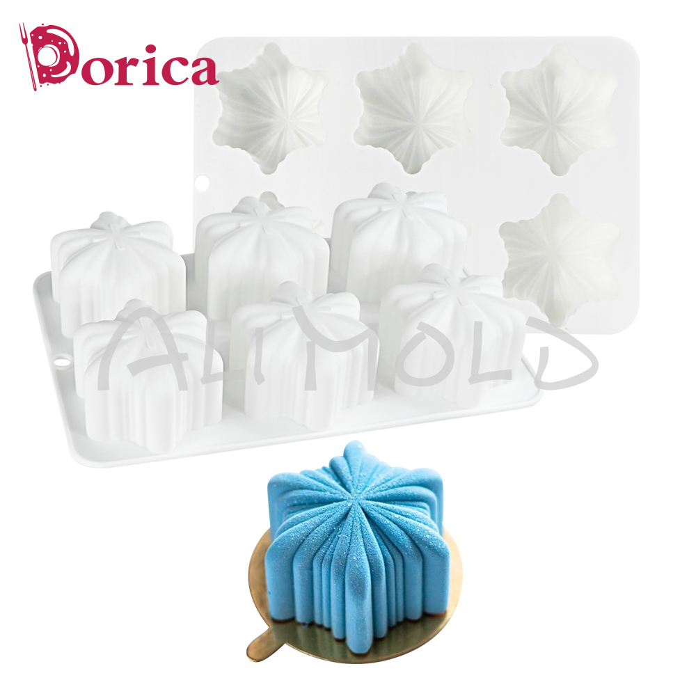 Dorica Snowflake Silicone Mold - Candle Supplies Eu ulasan dan harga
