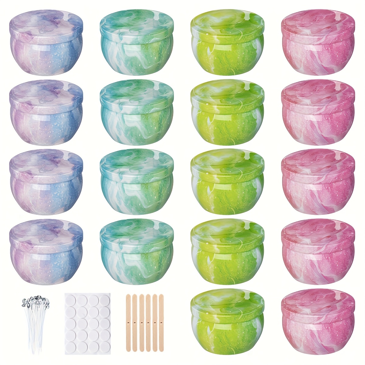 Starry sky patterned metal emp - Candle Making Supplies Jars ulasan dan harga