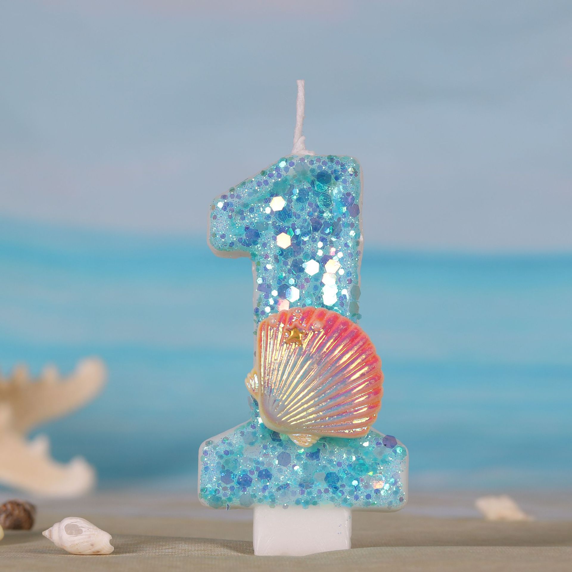 Ocean Mermaid Theme Cake Candl - Zebra Candle Supplies ulasan dan harga
