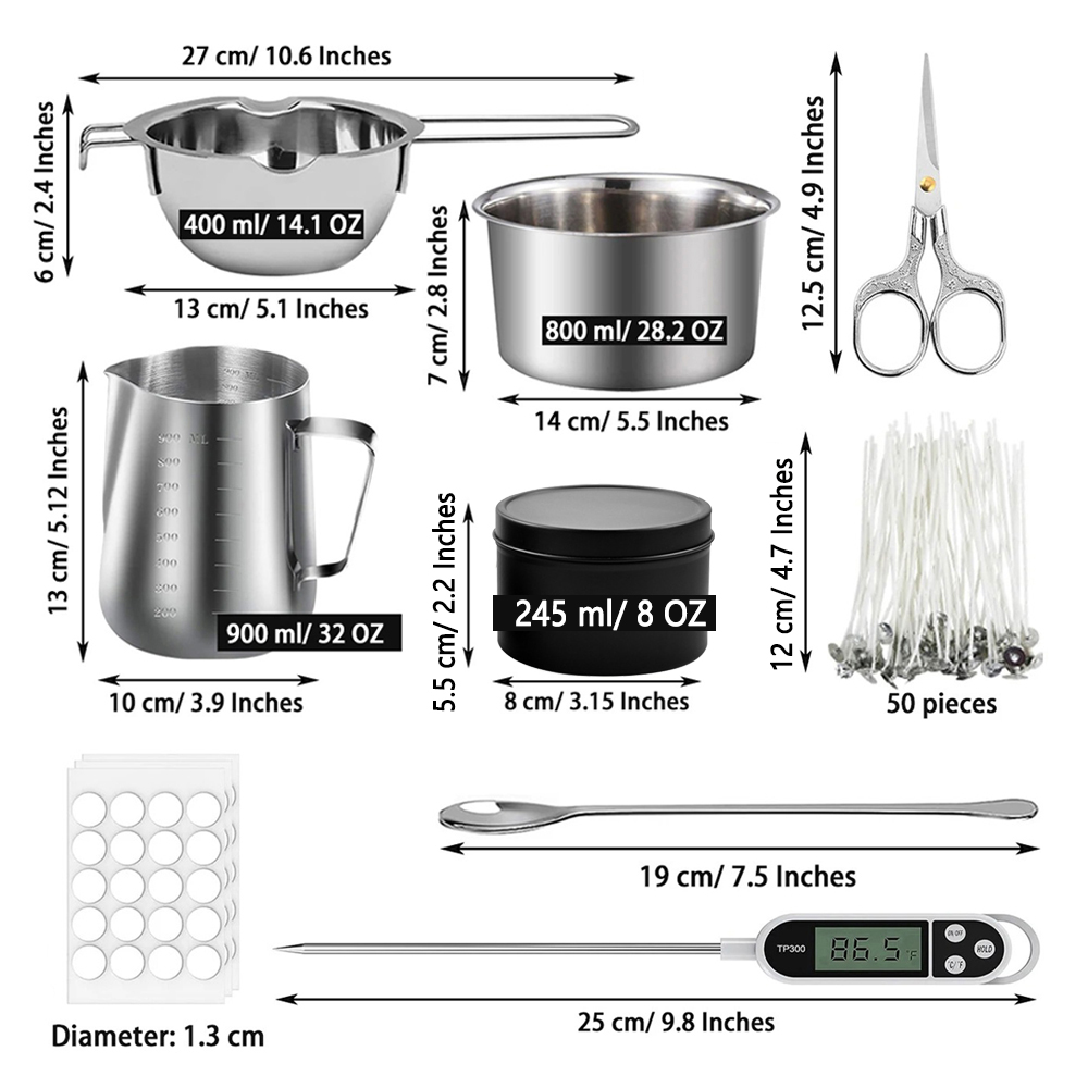 Glintmos DIY Candle Making Kit - Wax Melting Pot ulasan dan harga