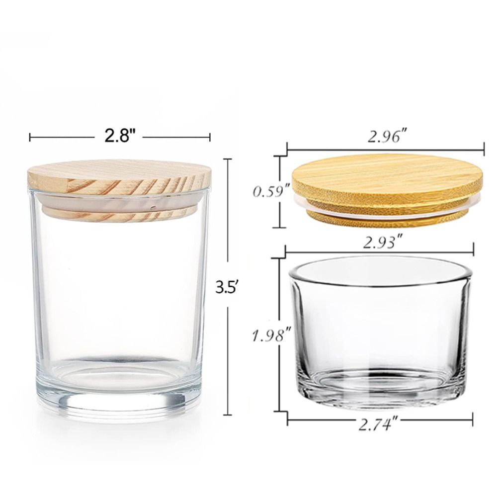 Clear Glass Candle Jars Small  - Candle Making Supplies Jars ulasan dan harga
