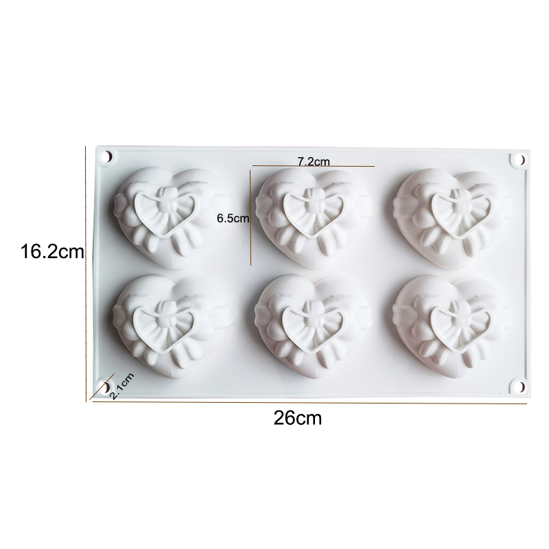 Heart Silicone Mold For Soap M - Candle Supplies Eu ulasan dan harga