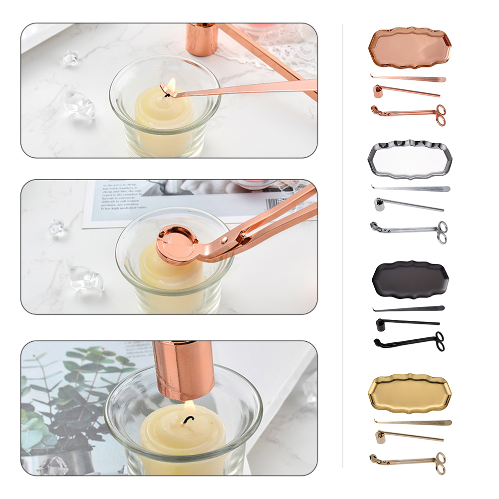 4pcs/1kit Candle Care Set Maki - Wick Dipper Tool ulasan dan harga