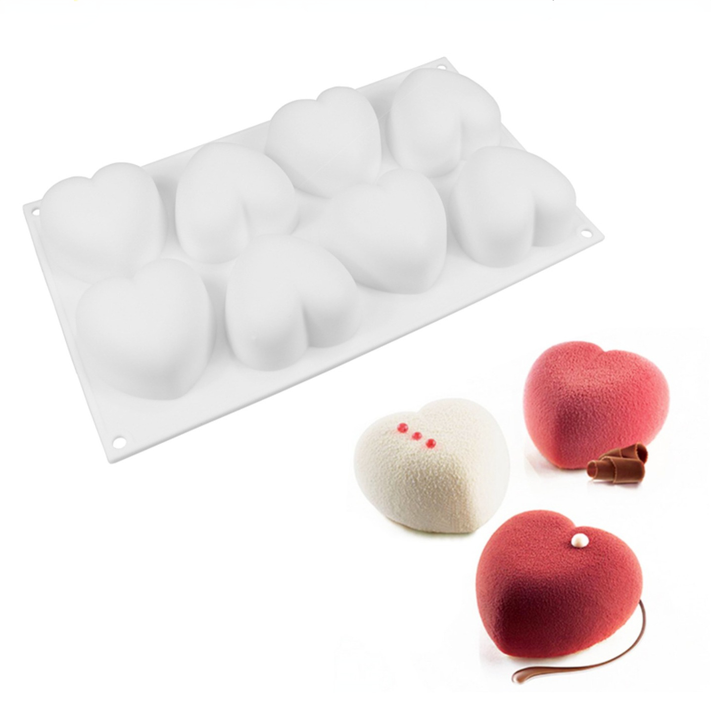 Love Heart Silicone Soap Mold  - Candle Making Supplies For Beginners ulasan dan harga
