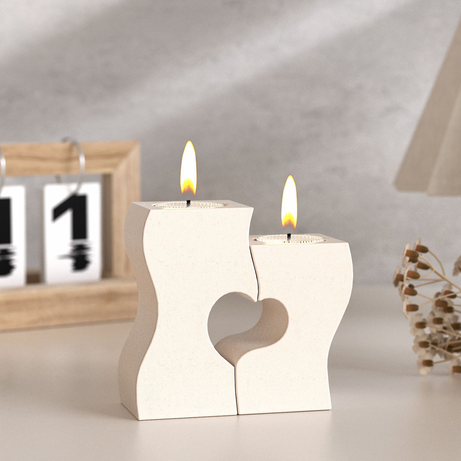 S Heart Candlestick Silicone M - Candle Making Supplies For Beginners ulasan dan harga
