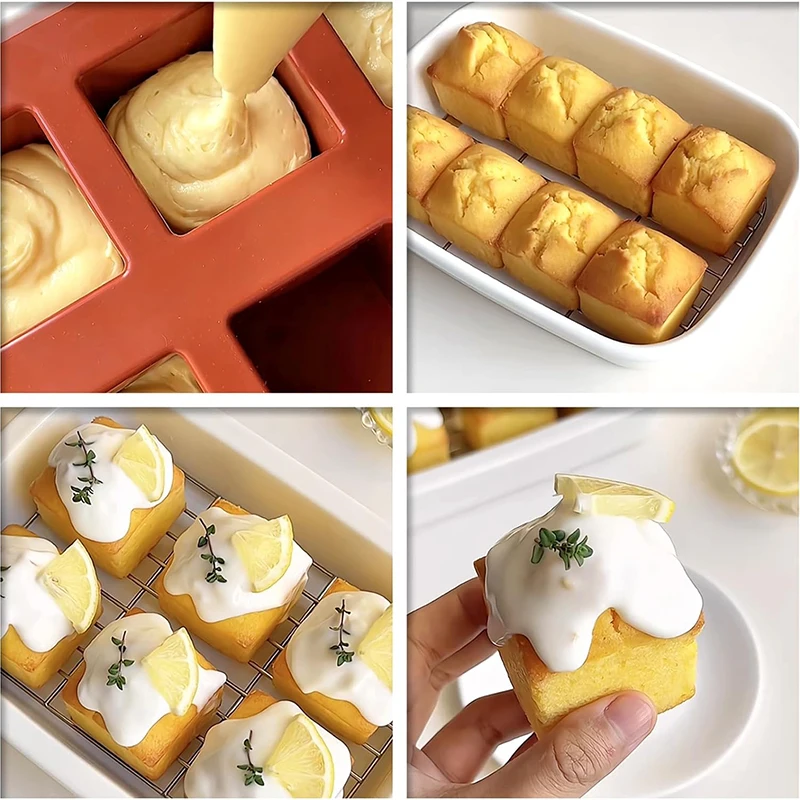 8 Cavity Square Mousse Cake Mo - Candle Supplies Eu ulasan dan harga