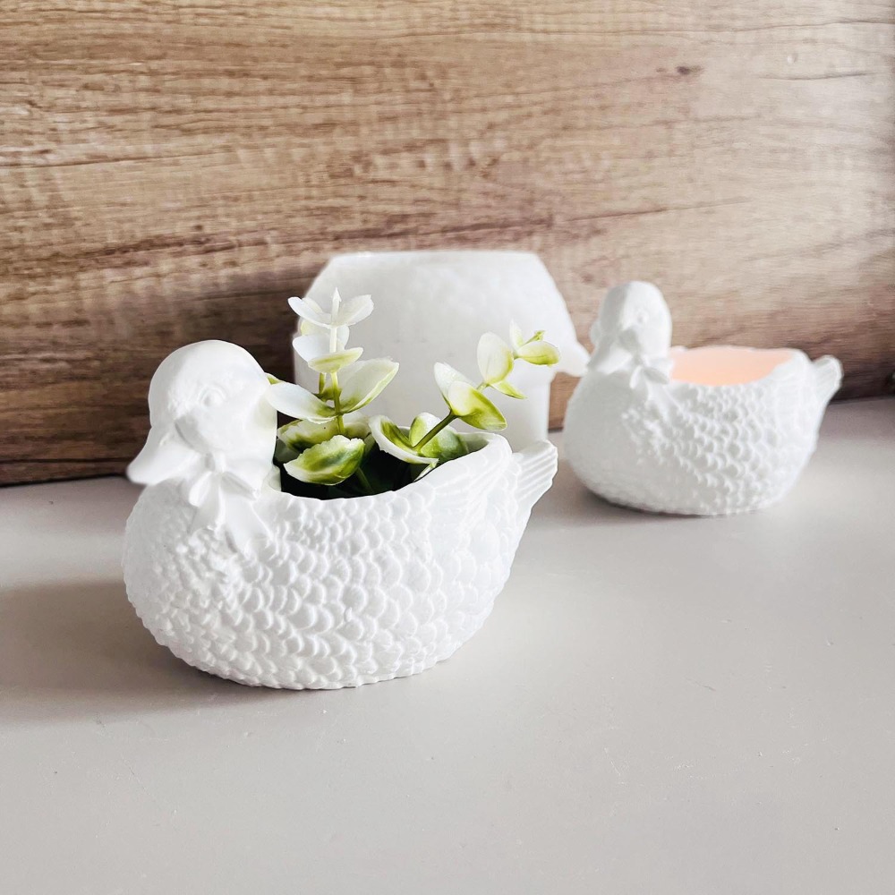 Beautiful Plaster Duck Storage - Candle Making Supplies Jars ulasan dan harga