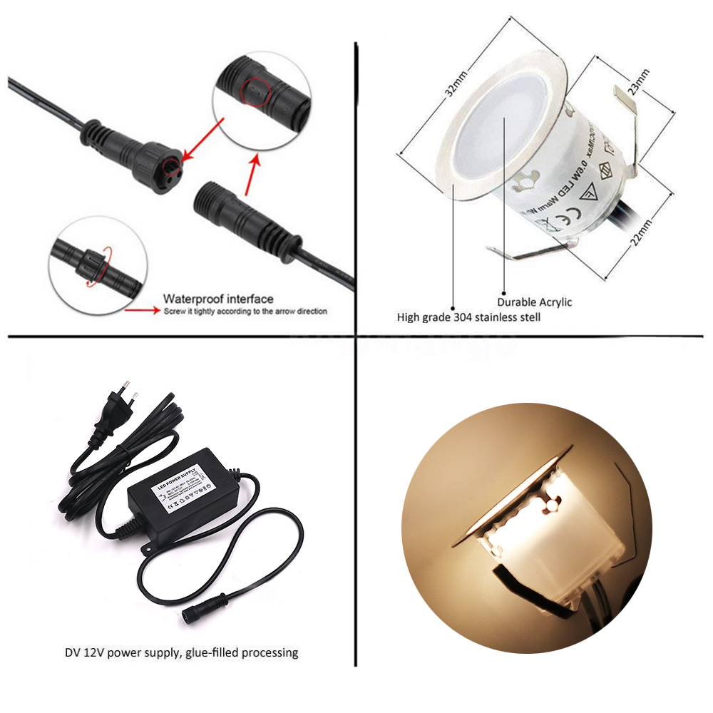 DC12V LED Deck Light IP67 Wate - Candle Making Supplies Uk ulasan dan harga