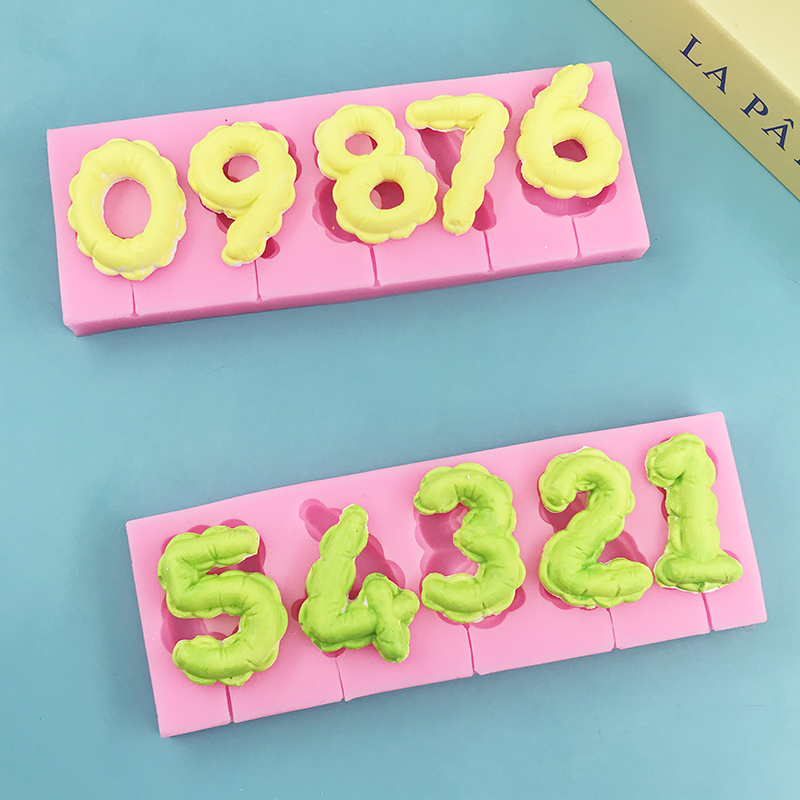 Arabic numeral silicone mold D - Candle Supplies Eu ulasan dan harga
