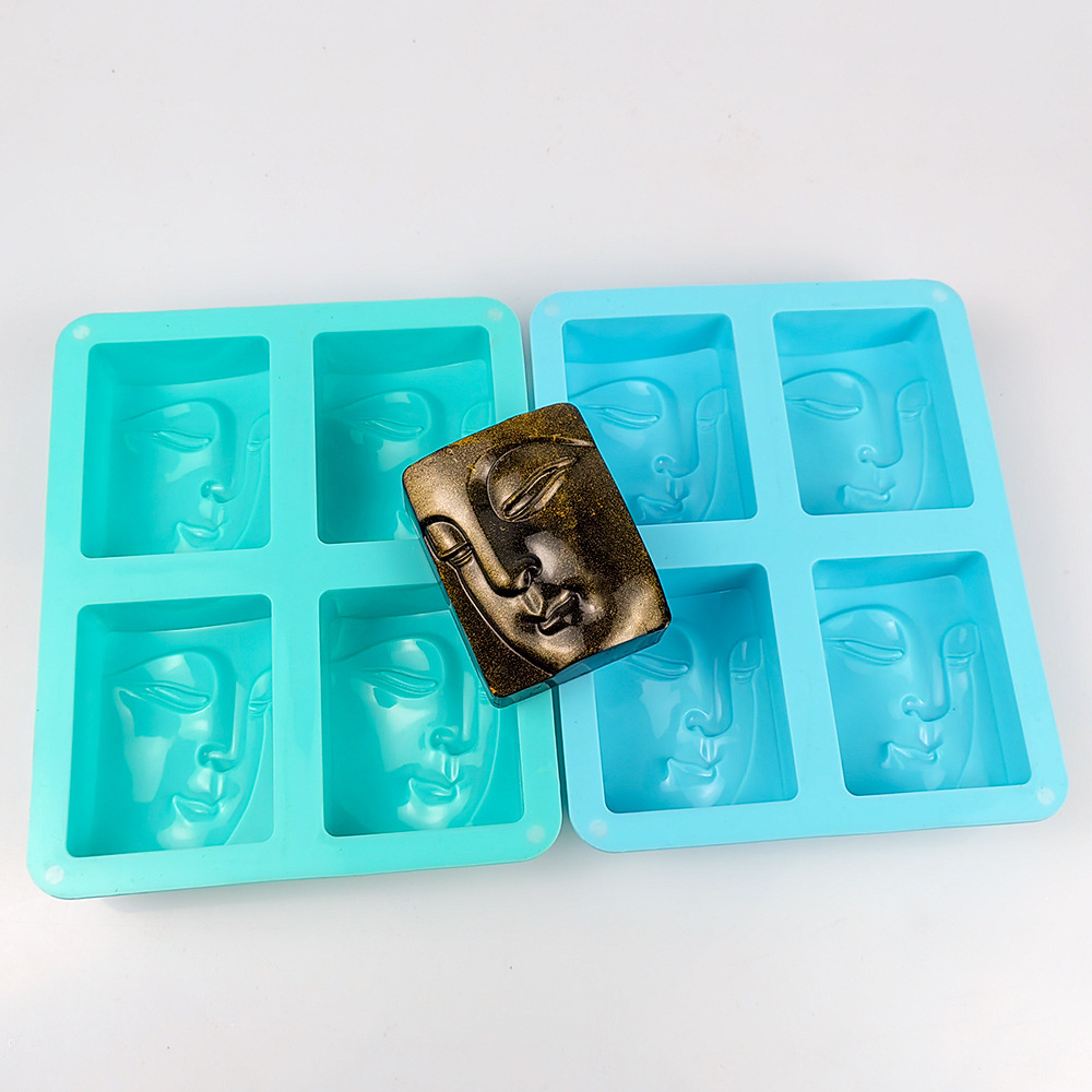 4 Holes Buddha Portrait Soap M - Candle Making Supplies For Beginners ulasan dan harga